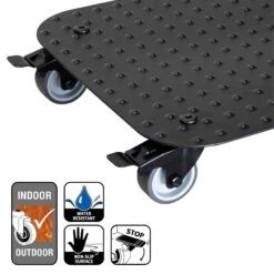 Pflanzenroller 'Alaska', Tragkraft 150 Kg, Anthrazit, Alu, 7 X 29 X 29 Cm -Lechij Verkaufe 0920600517 pflanzenroller alaska 5 116723