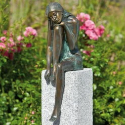 Gartenfigur "Emanuelle" Von Rottenecker, Bronze, Höhe: 40 Cm