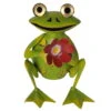 Metall-Frosch Mit Blume, 22 X 19 X 19 Cm -Lechij Verkaufe 0980306353 Koelle Frosch mit Blume sitzend 107071