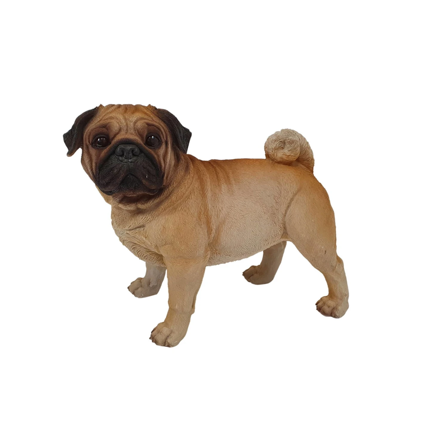 Dekofigur Mops Stehend, Beige/creme, Höhe Ca. 35 Cm 3 Dekofigur Mops Stehend, Beige/creme, Höhe Ca. 35 Cm