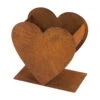 Herz Doppelt Auf Platte, Naturrost, Metall, 15 X 25 X 25 Cm -Lechij Verkaufe 0980306642 Herz doppelt auf Platte 100631