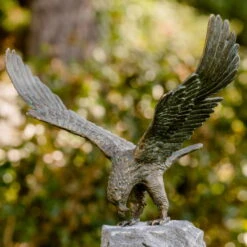 Gartenskulptur 'Bartgeier', Natur, Bronze, H33 X T25 X B50 Cm -Lechij Verkaufe 0980306648 Bartgeier 1 123577