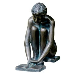 Mädchen Lesend, Iris, Braun, Bronze, H 25 X B12 X T20 Cm -Lechij Verkaufe 0980306653 Maedchen lesend Iris 1 110861