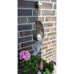 Beetstecker Nero Mit 2 Kugeln & Ausstanzung Eule, Edelstahl, 100 X 13 X 8 Cm -Lechij Verkaufe 0980404171 Beetstecker Nero Edelstahl 2Kugeln mit Ausstanzung Eule 100x13x8cm1 72822