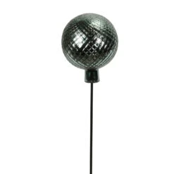 Gartenstecker Gals-Kugel, Grün-silber, Höhe Ca. 115 X Ø 19 Cm -Lechij Verkaufe 0980404422 Kugel a Stab gruen silber H19cm 115cm Stab Glas 118968