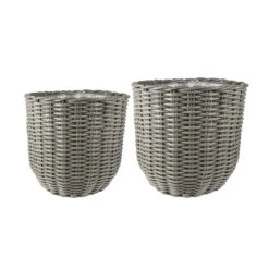 Lechij Verkaufe -Lechij Verkaufe 3210103593 3210103594 Koelle Pflanzkorb Jente grau 61998