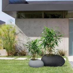 Pflanzstein Flow, Stony Black, L 48 X B 38 X H 23 Cm -Lechij Verkaufe 3210103633 3210103634 3210103635 3210103636 Pflanzstein Flow stony black grey 1 55926