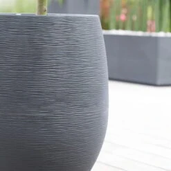 Pflanzgefäß Graphit Egg, Anthrazit, Wasserdicht, Robust -Lechij Verkaufe 3210103698 Pflanzgefaess Graphit Egg anthrazit D50xH60cm 53Ltr 3 62074