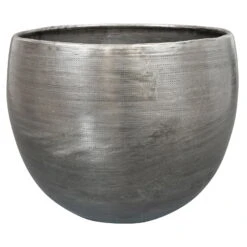 Pflanzgefäß 'Rowen', Silber, Ø 33 X H 25 Cm -Lechij Verkaufe 3210801617 Pflanzgefaess Rowen silber D 33 x H 25 cm 114978