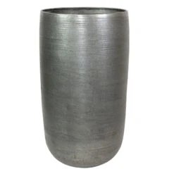 Pflanzgefäß 'Rowen', Silber, Ø 41 X H 72 Cm -Lechij Verkaufe 3210801637 Pflanzgefaess Rowen silber D 41 x H 72 cm 115034