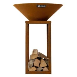 Edelstahl-Feuerstelle 'Fyro 80', Rost, 100 X 100 X 80 Cm -Lechij Verkaufe 3920100738 Feuerstelle Fyro80 Rost Optik 1 109394