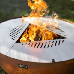 Edelstahl-Feuerstelle 'TRIA', Rost, 100 X 55 X 100 Cm -Lechij Verkaufe 3920100752 Feuerstelle TRIA rost 1 110903