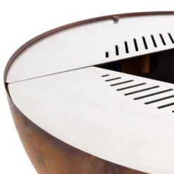 Edelstahl-Feuerstelle 'TRIA', Rost, 100 X 55 X 100 Cm -Lechij Verkaufe 3920100752 Feuerstelle TRIA rost ca100x55x100cm 8 125233