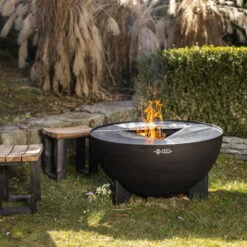 Edelstahl-Feuerstelle 'TRIA', Schwarz, 100 X 55 X 100 Cm -Lechij Verkaufe 3920100753 Feuerstelle TRIA schwarz 1 110906