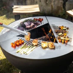 Edelstahl-Feuerstelle 'TRIA', Schwarz, 100 X 55 X 100 Cm -Lechij Verkaufe 3920100753 Feuerstelle TRIA schwarz ca100x55x100cm 7 125241