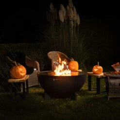 Edelstahl-Feuerstelle 'TRIA', Schwarz, 100 X 55 X 100 Cm -Lechij Verkaufe 3920100753 Feuerstelle TRIA schwarz ca100x55x100cm 9 125239