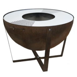 Feuerschale 'Dakota', Rostfarben, Ca. 60 X Ø 80 Cm -Lechij Verkaufe 3920100762 Feuerstelle Dakota ca 80cm rund 2 118575