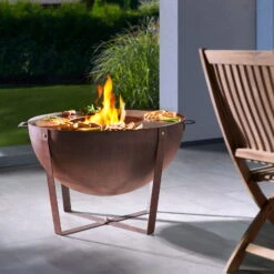 Feuerschale 'Dakota', Rostfarben, Ca. 60 X Ø 80 Cm -Lechij Verkaufe 3920100762 Feuerstelle Dakota ca 80cm rund 3 118574
