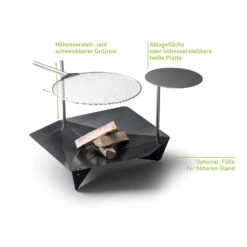 Höfats TRIPLE Grillrost Aus Edelstahl, Maße 45 Cm -Lechij Verkaufe 3920501765 TRIPLE Grillrost D45cm 4 57579