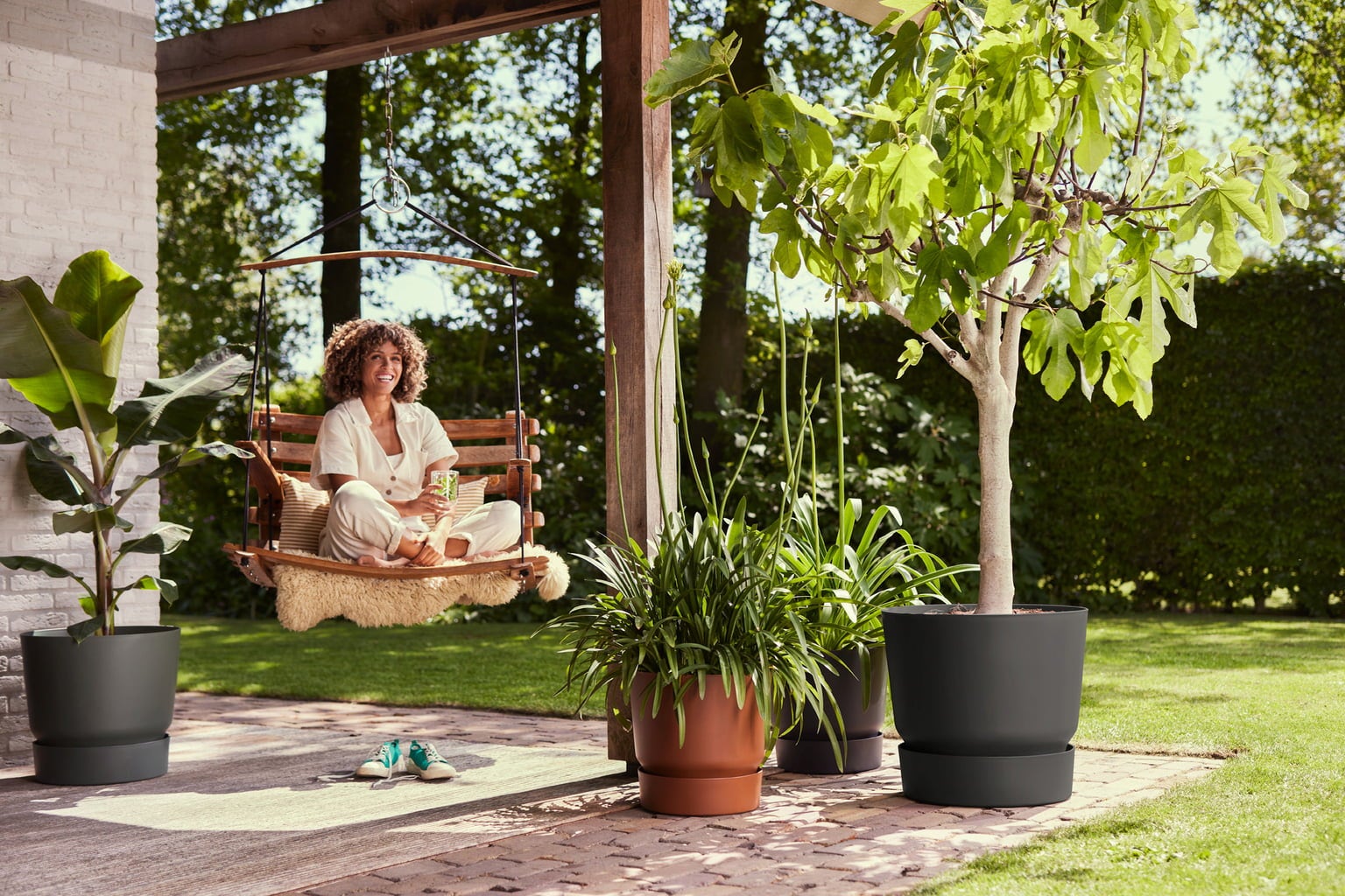 Lechij Verkaufe -Lechij Verkaufe elho greenville topf rund 40 cm levande svart 1786770 de